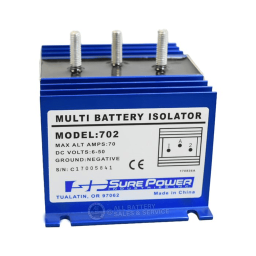 70 Amp Multi-Battery Isolator | 1-Input, 2-Output