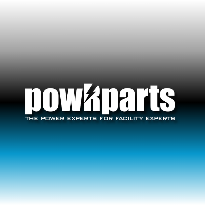 powRparts logo with slogan 'The power experts for facility experts' on gradient background