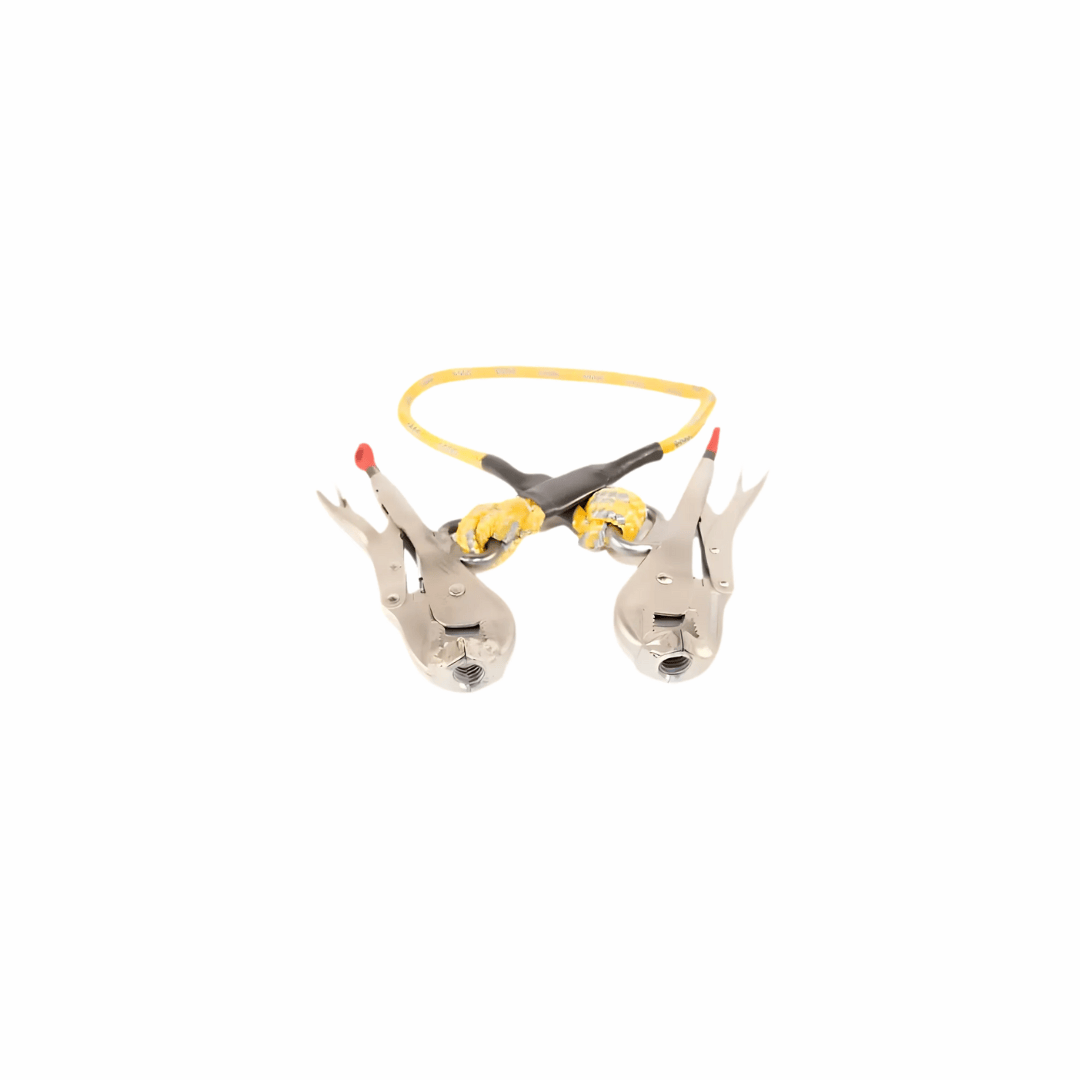 Metal jar puller tool with clamp and handle for facility power parts