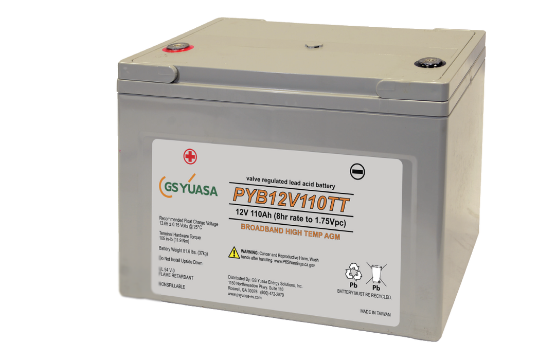 Broadband High Temp AGM Battery