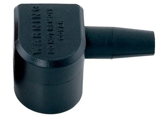 Black garden tractor L terminal protector for battery connections