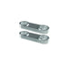Metal intercell connectors for facility power battery terminals, two-hole design