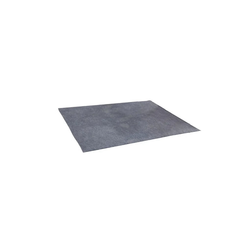 Gray spill-resistant battery room mat for facility power protection on white background