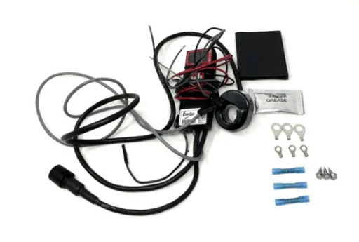 Battery cable kit with wiring, connectors, terminals, grease packet, and mounting screws
