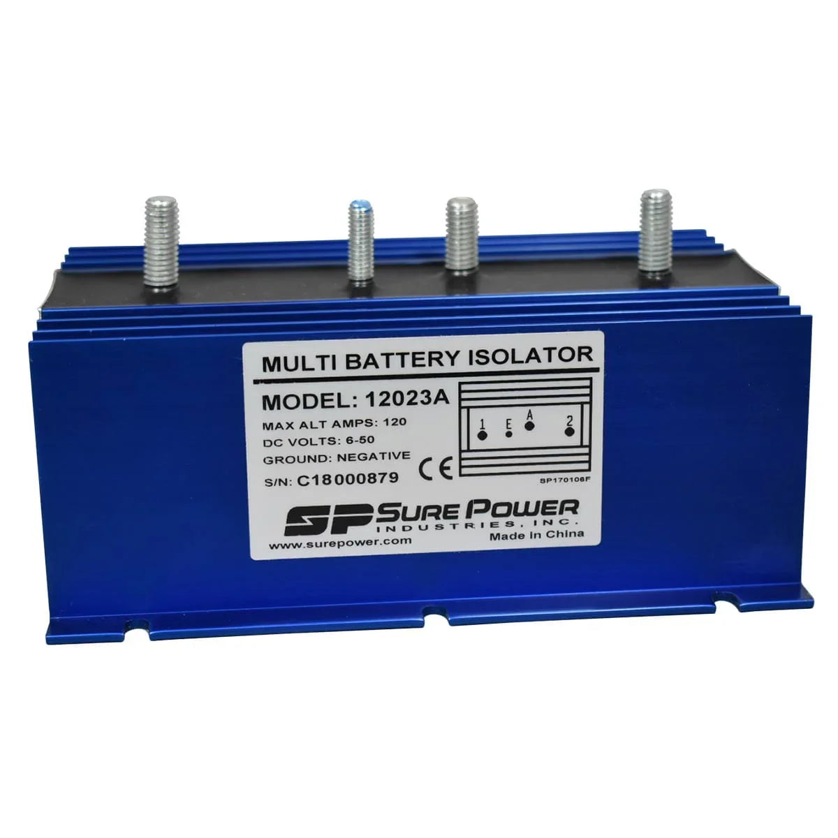 Sure Power 120 Amp MultiBattery Isolator 1Input, 2Output — powRparts